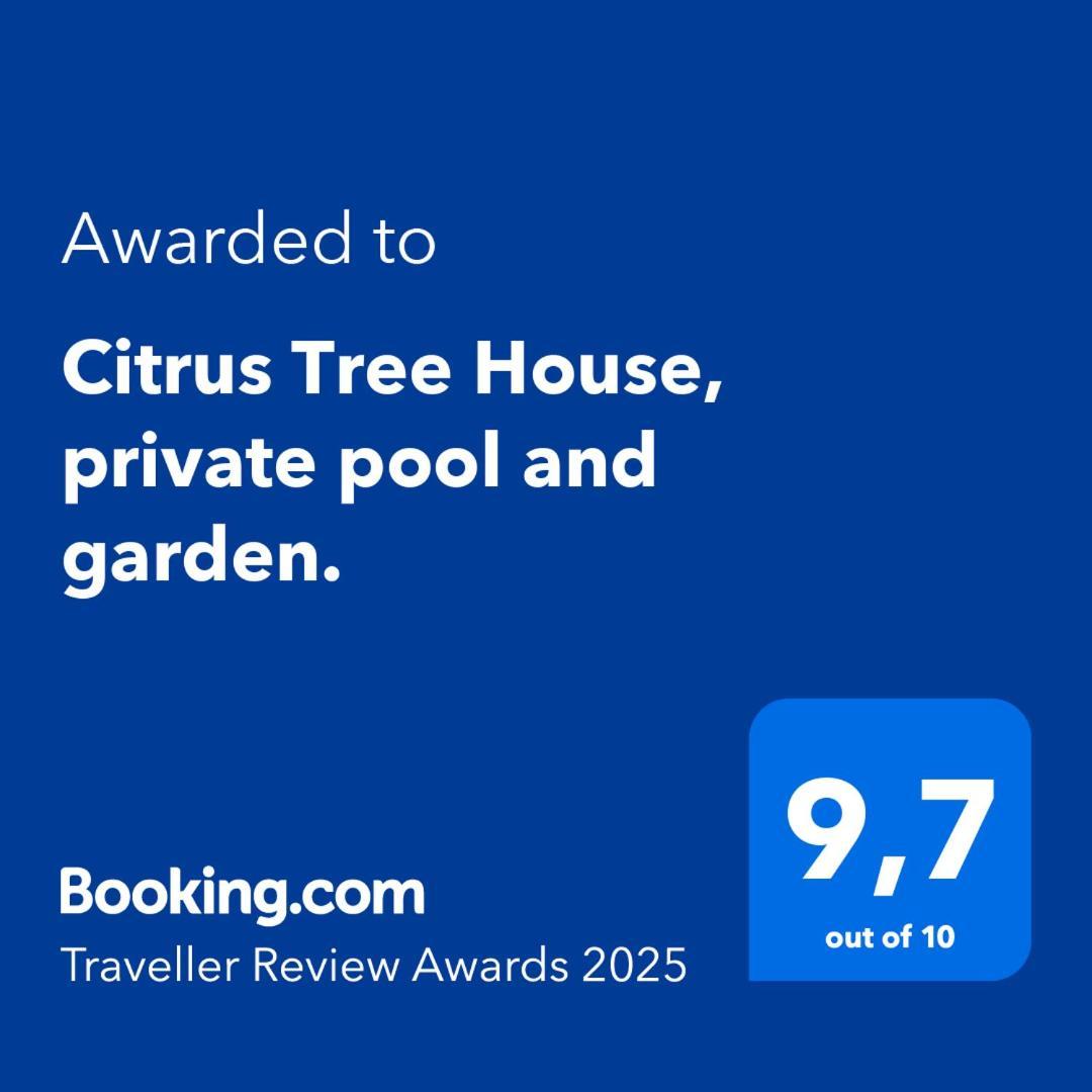 Citrus Tree House, Private Pool And Garden. Villa Angeja Kültér fotó
